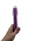 Вибратор Cristal Stick Ribbed, фиолетовый, 17,5 см