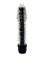 Вибратор Cristal Stick Ribbed, черный, 17,5 см