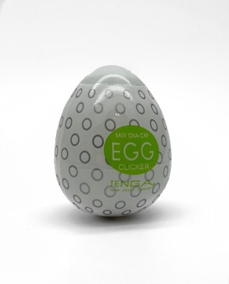 Мастурбатор-яйцо мужской Tenga EGG Clicker, салатовый