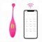 Виброяйцо на управлении с телефона (app), розовое, 16 см