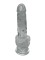 Фаллоимитатор на присоске Jelly Dildo, прозрачный, 18,5 см