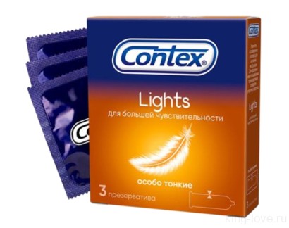Латексные презервативы Contex Light, 3шт