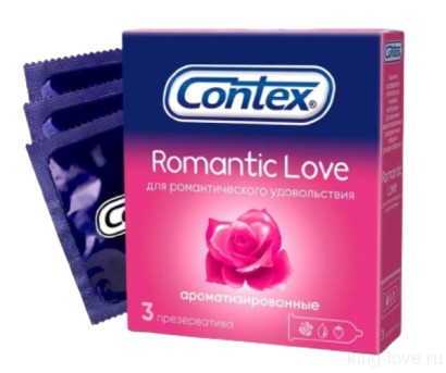 Латексные презервативы Contex Romantic Love, 3шт