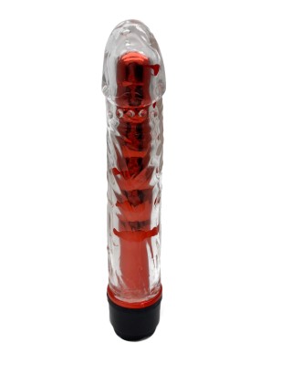 Вибратор Cristal Stick, красный, 17,5 см