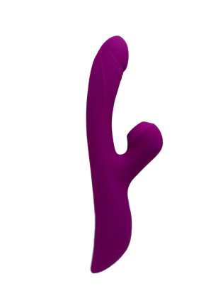 Вибратор кролик с вакуумной стимуляцией клитора King love, фиолетовый, 23 см